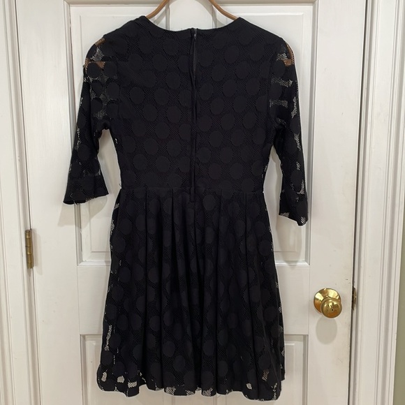 H&M || Women's Black Polka Dot Overlay Dress; Size Small - Picture 11 of 13